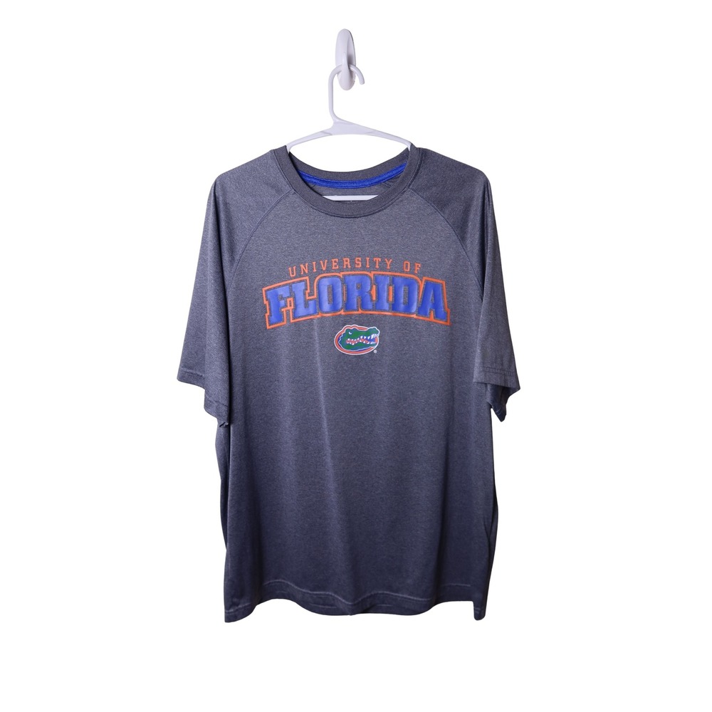 University of Florida Gators Performance Shirt Mens XL Gray Short Sleeve Tee